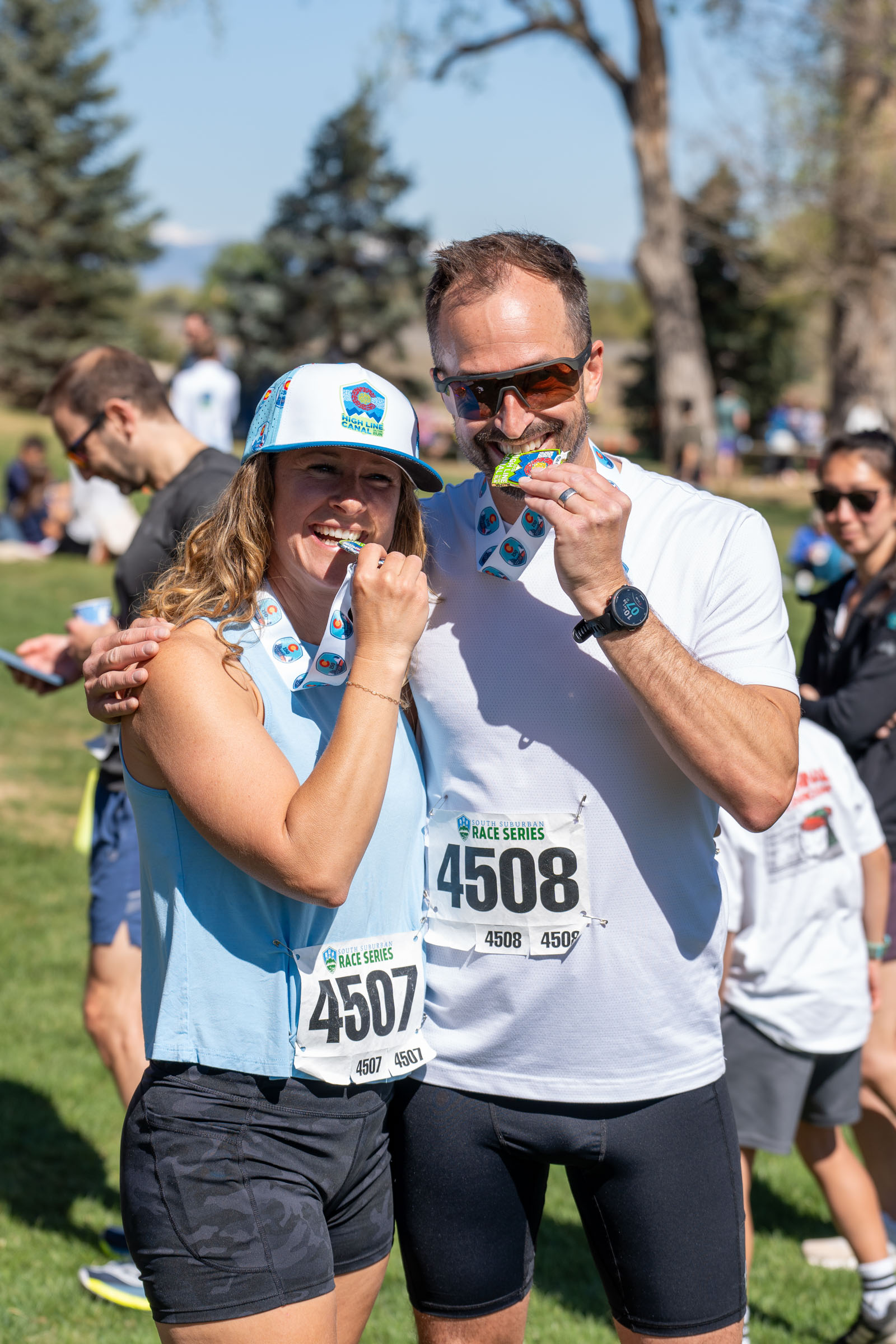 South Denver running event, race-day moment