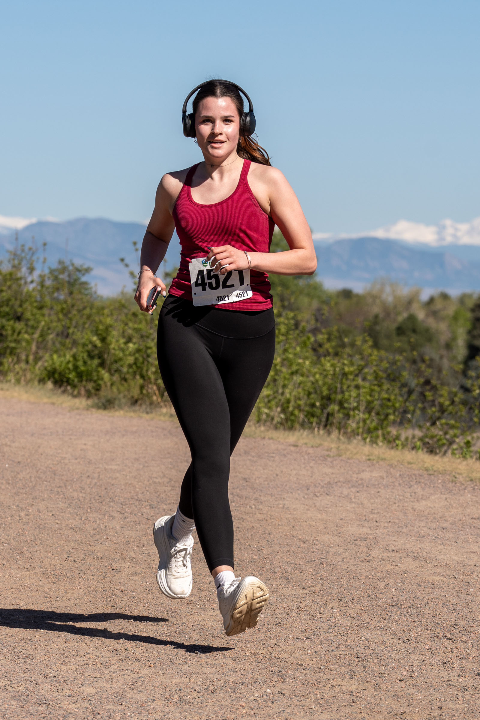 South Denver running event, race-day moment