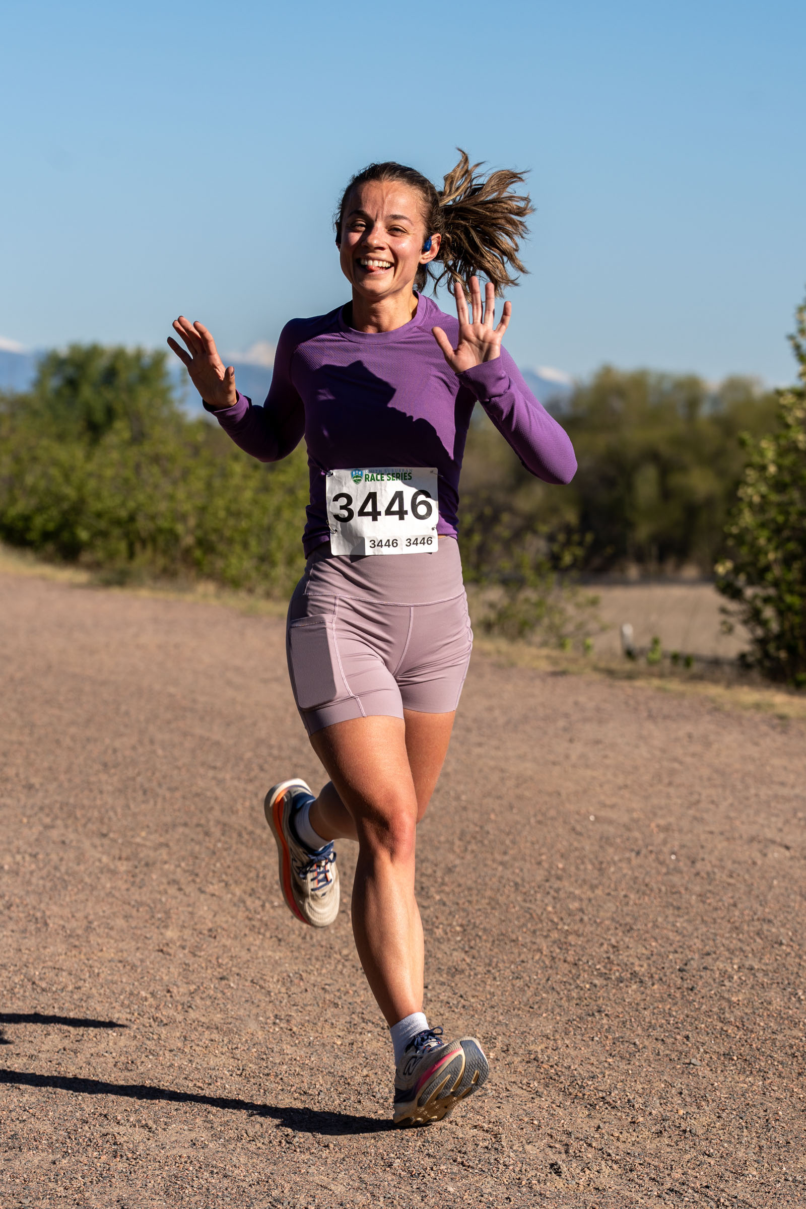 South Denver running event, race-day moment