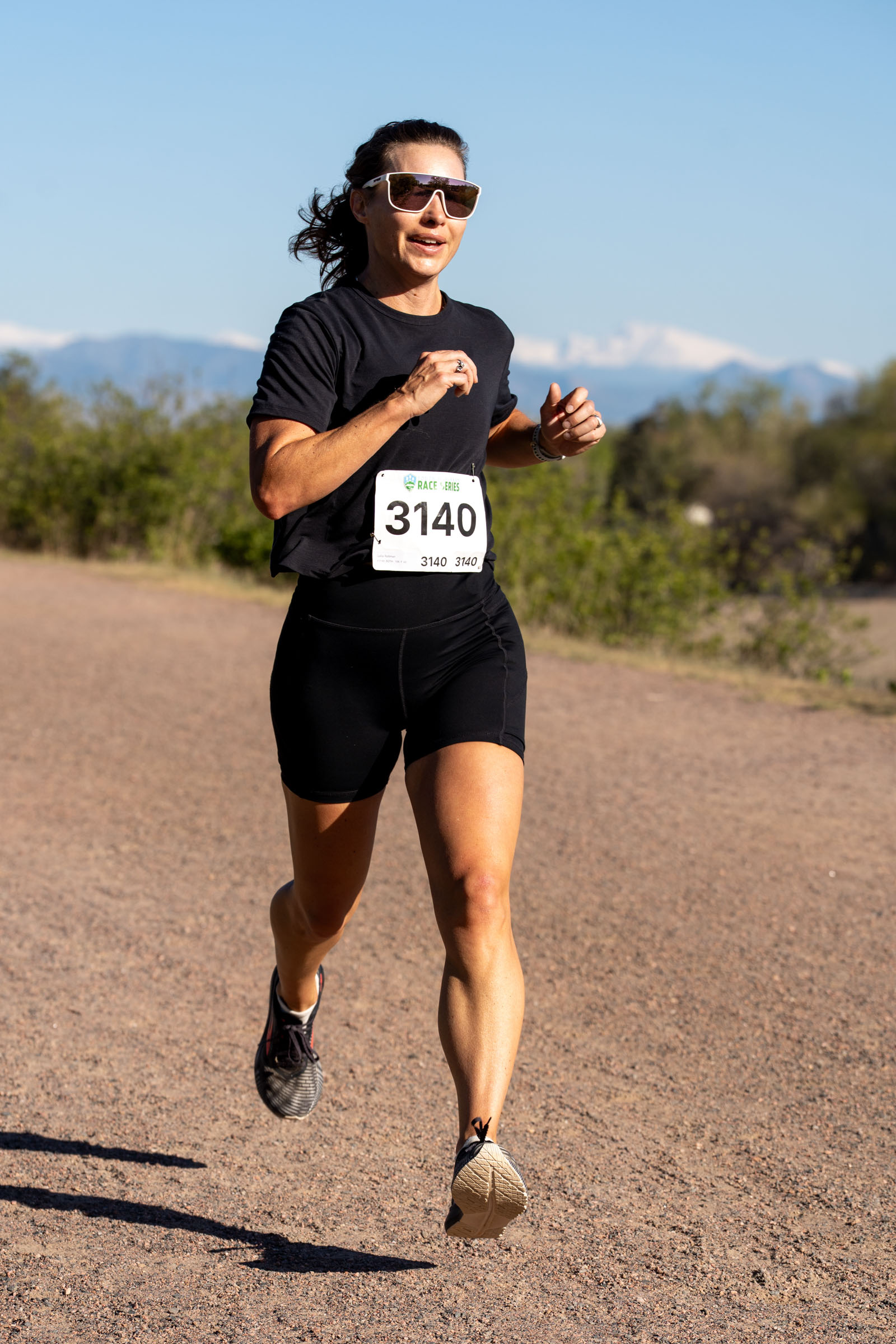 South Denver running event, race-day moment