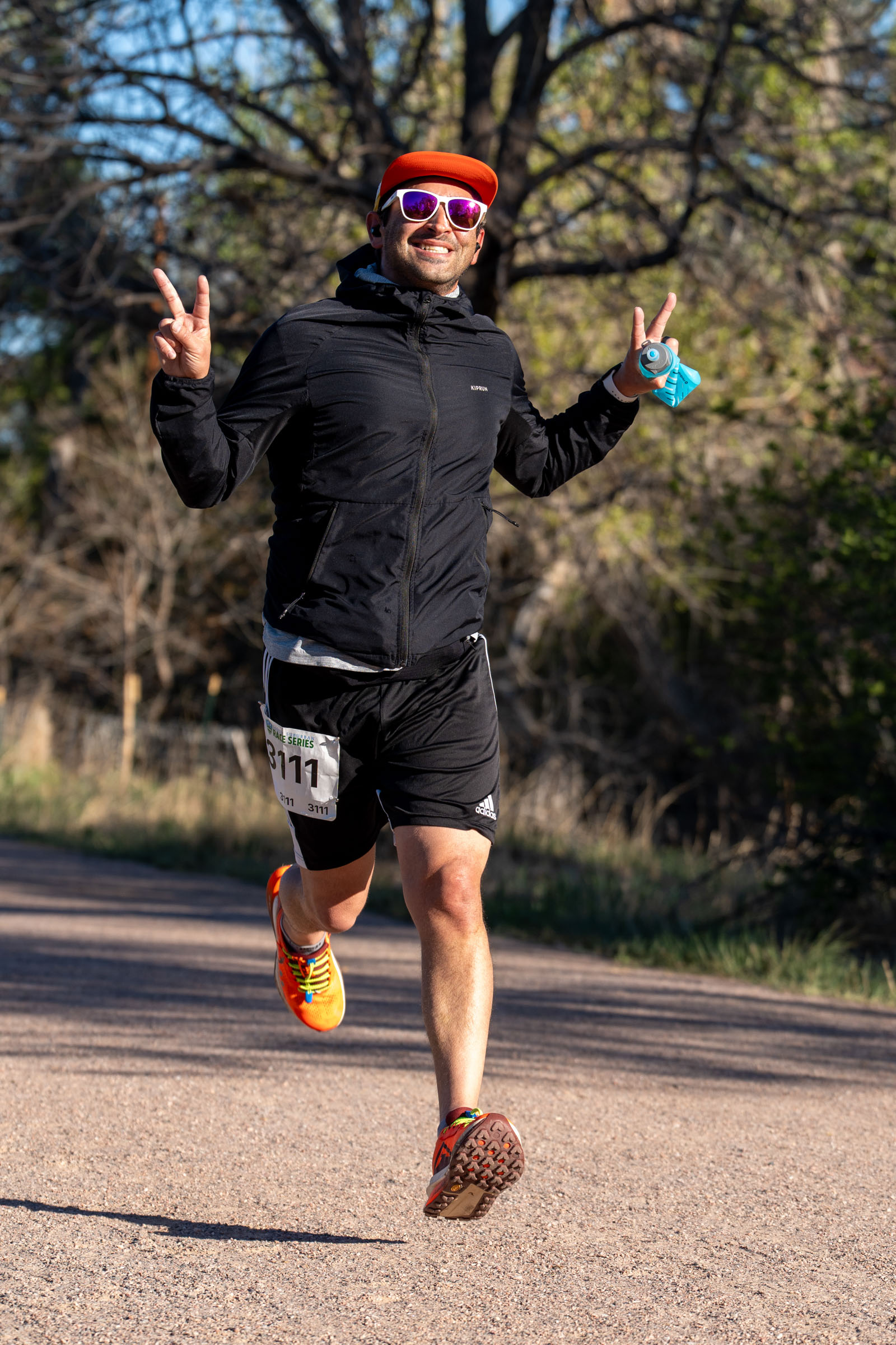 South Denver running event, race-day moment