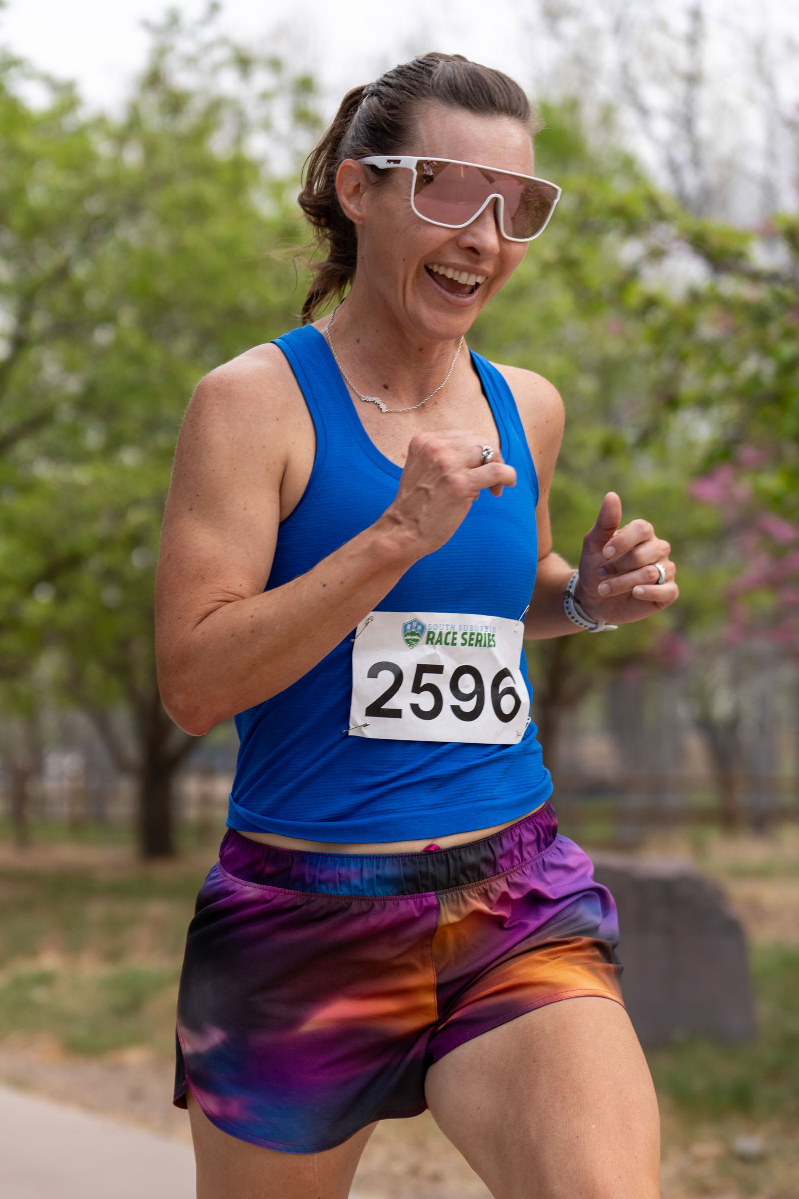 Finish line moment, south Denver race event
