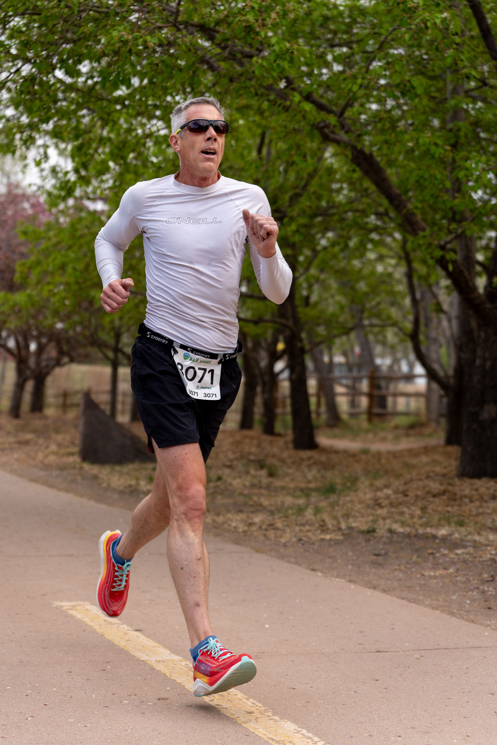 South Denver running event, race-day moment