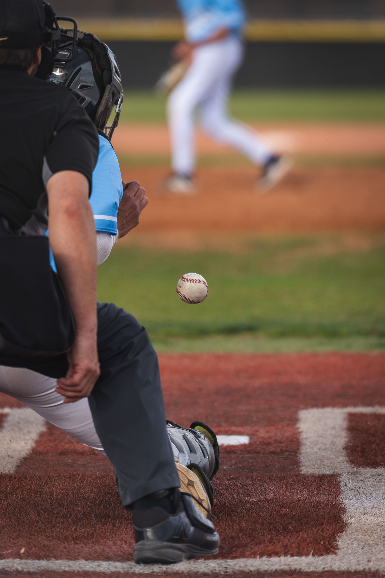 Highlands Ranch baseball game action, Denver metro