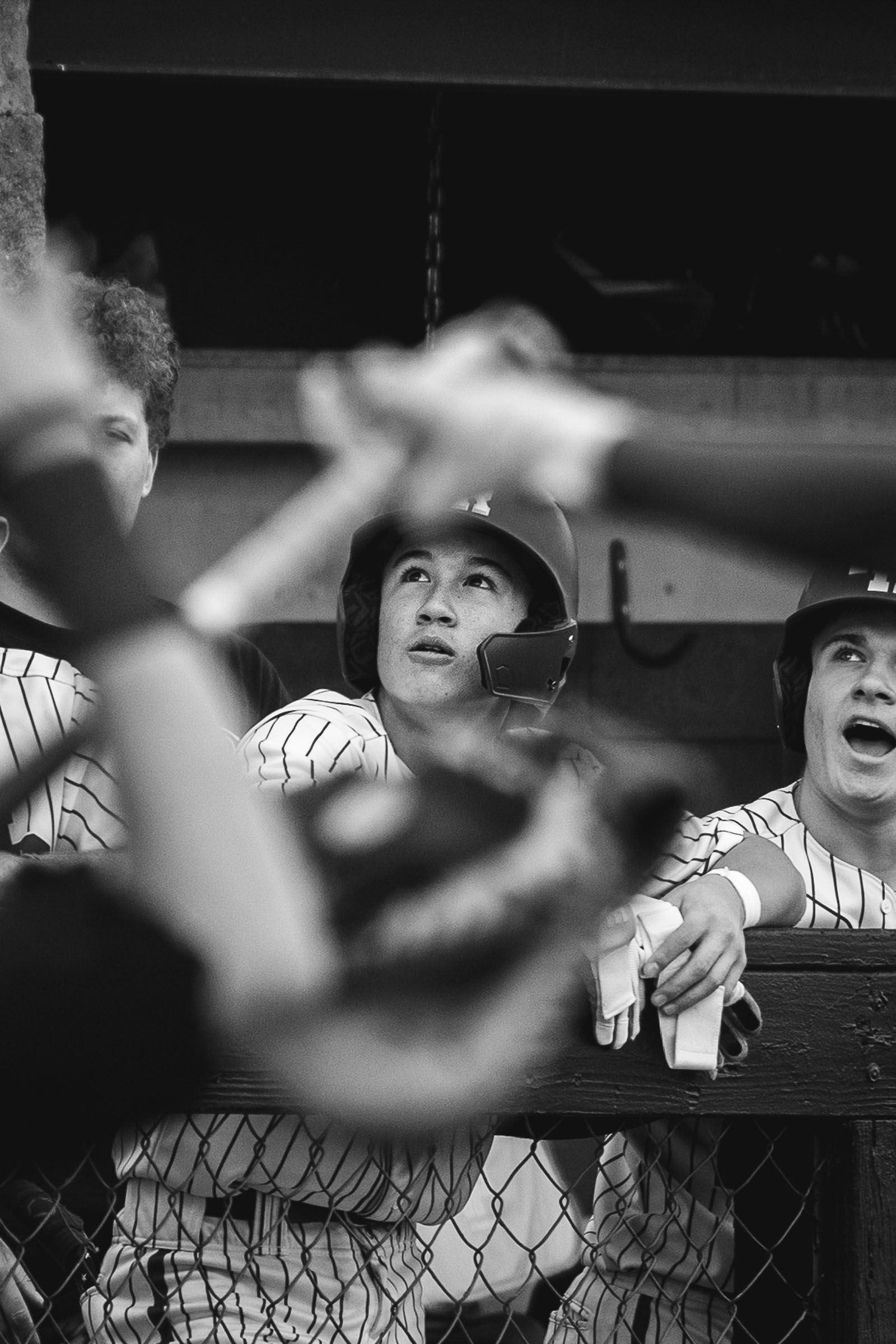 Highlands Ranch baseball game action, Denver metro