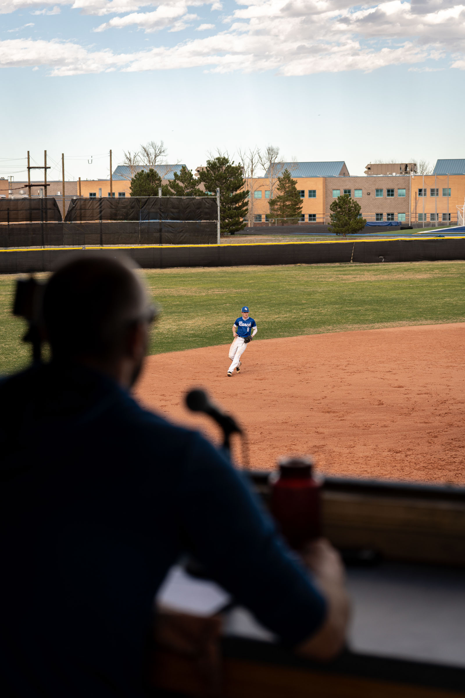Highlands Ranch baseball game action, Denver metro