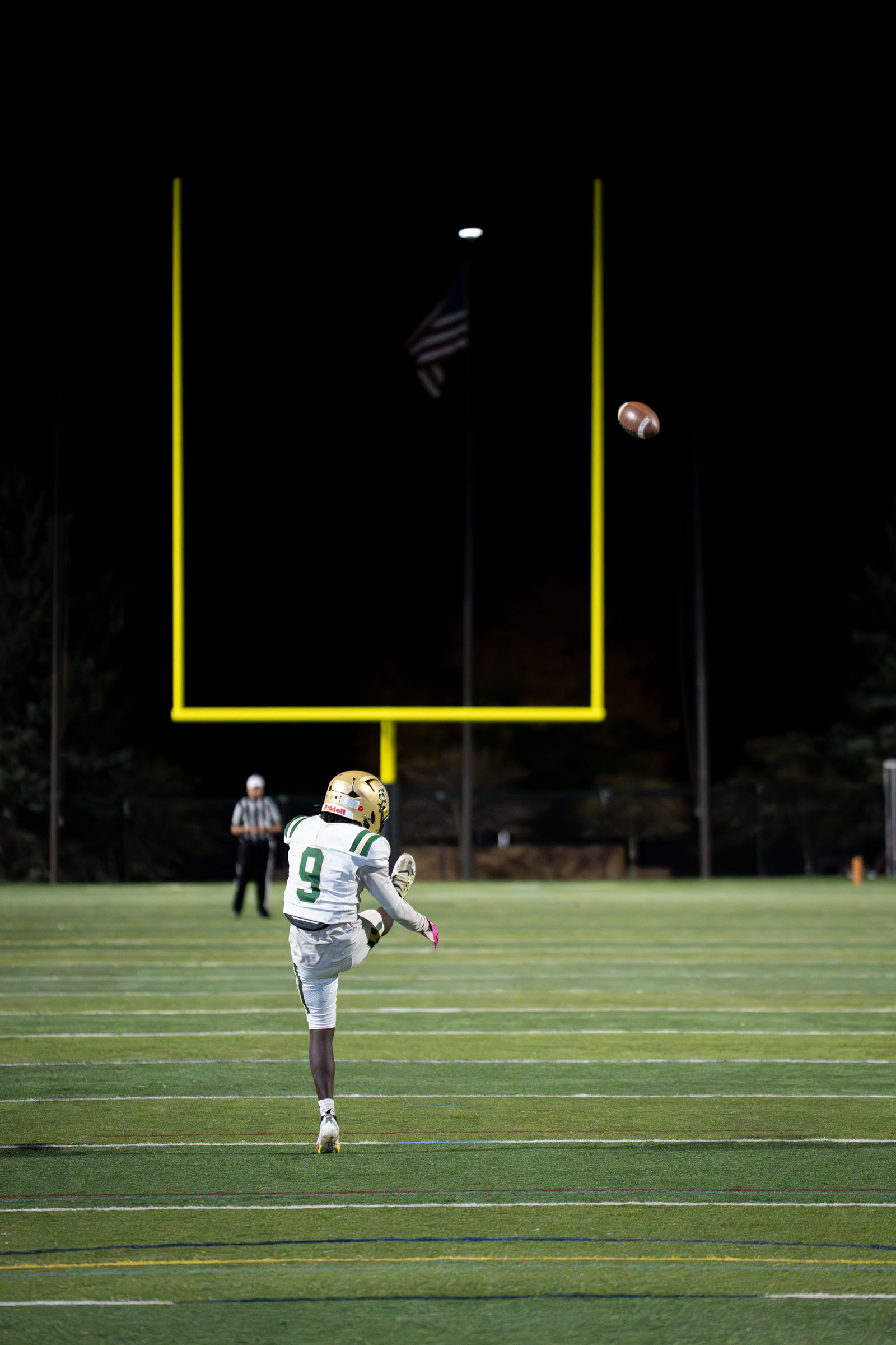 High school football game action, Highlands Ranch, south Denver