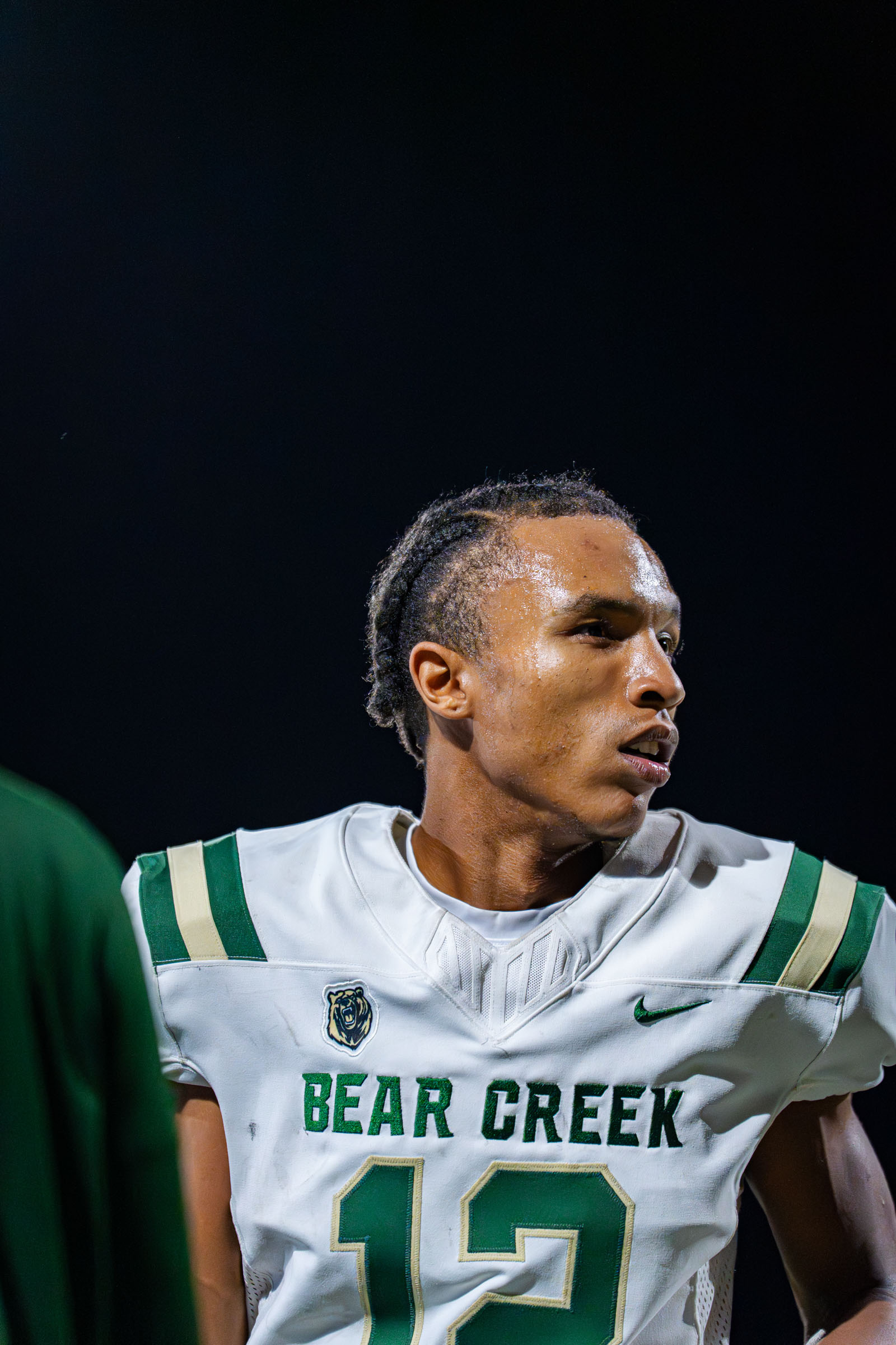 High school football game action, Highlands Ranch, south Denver