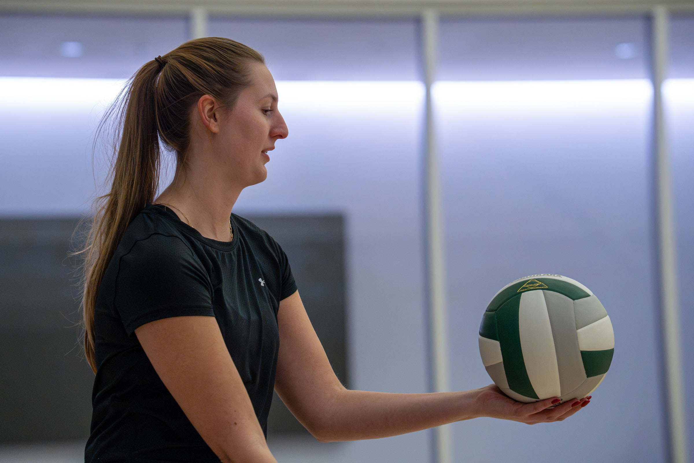 South Denver volleyball, match action