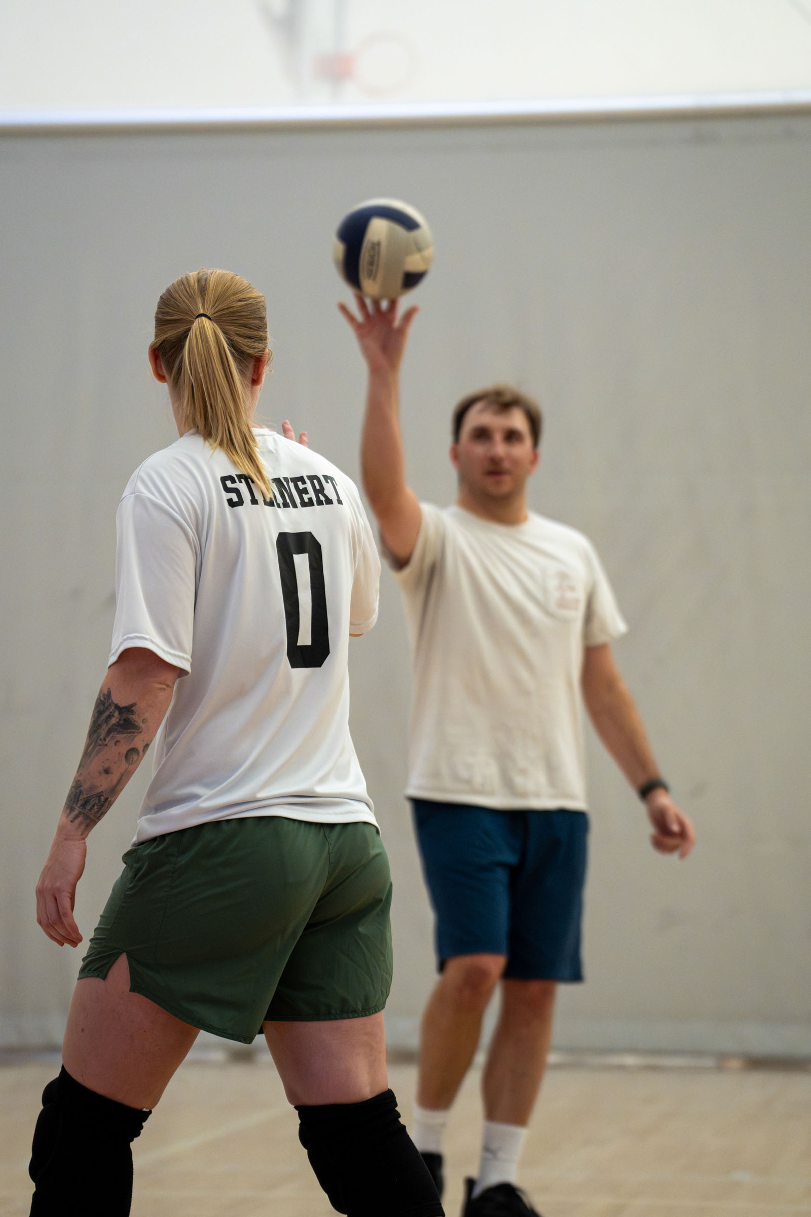 High school volleyball spike, Denver metro